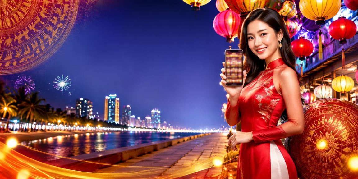 Người dùng tại Nha Trang duyệt casino trên điện thoại tại chợ đêm